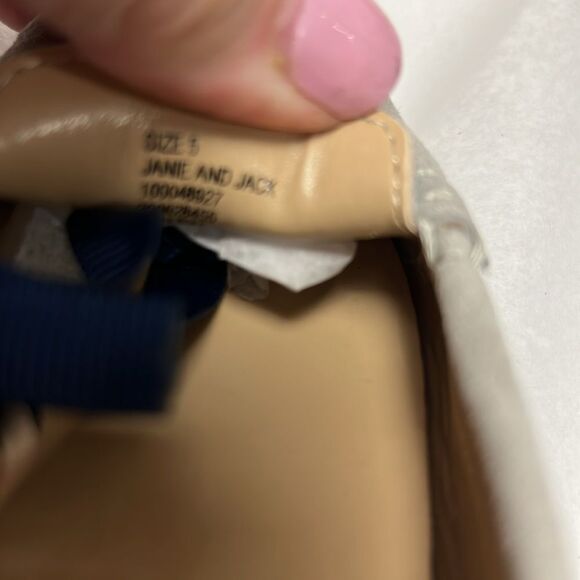 Janie and Jack 100048927 Boy Light Grey Suede Driving Shoe  NWOT size 5 - Picture 6 of 8